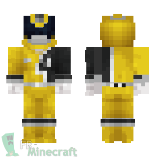 Aperçu de la skin Minecraft Power rangers spd jaune