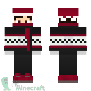 Aperçu de la skin Minecraft Garçon tenue Noël