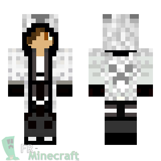 Aperçu de la skin Minecraft Mec en tunique blanche