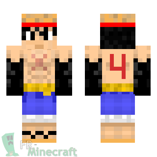 Aperçu de la skin Minecraft Luffy - One Piece