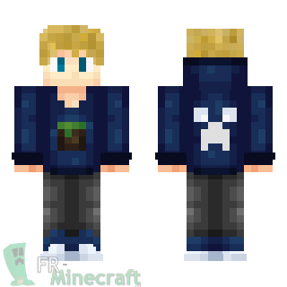 Aperçu de la skin Minecraft Garçon blond