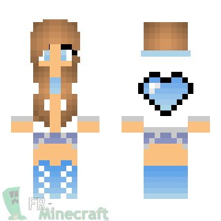 Aperçu de la skin Minecraft Fille love