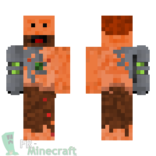 Aperçu de la skin Minecraft Cyborg blessé