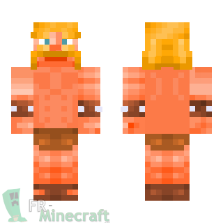 Aperçu de la skin Minecraft Barbare - Clash Royale