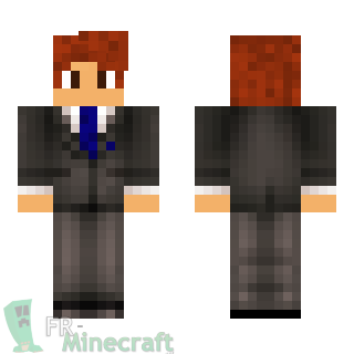 Aperçu de la skin Minecraft Homme en costard