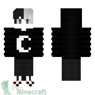 Aperçu de la skin Minecraft Garçon lune