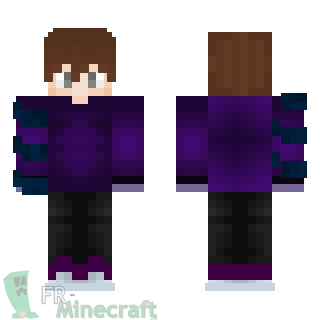 Aperçu de la skin Minecraft Homme pull violet