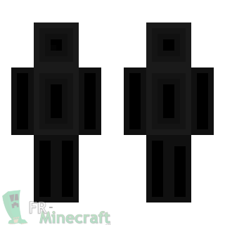 Aperçu de la skin Minecraft Dégradé noir