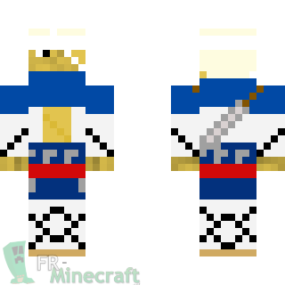 Aperçu de la skin Minecraft samurai