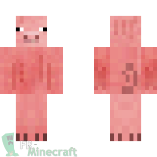 Aperçu de la skin Minecraft Homme cochon