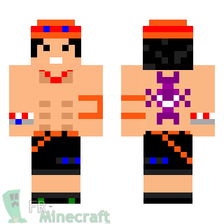 Aperçu de la skin Minecraft Ace - One Piece