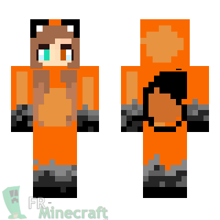 Aperçu de la skin Minecraft Fille déguisée en renard