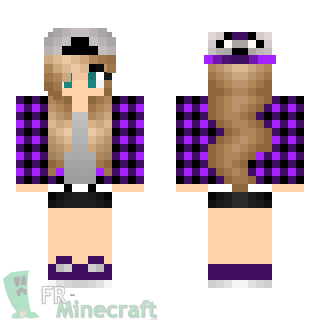 Aperçu de la skin Minecraft Fille en chemise