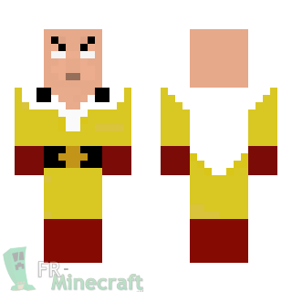 Aperçu de la skin Minecraft Saitama - One punch man