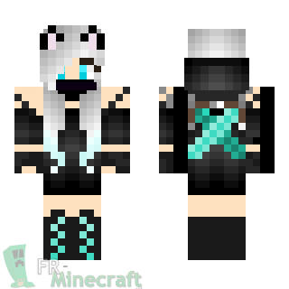 Aperçu de la skin Minecraft Fille ninja