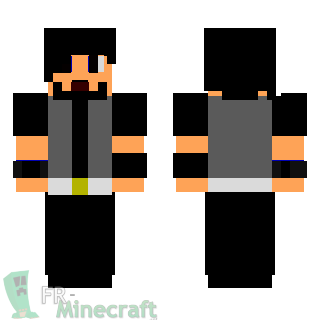 Aperçu de la skin Minecraft Homme en rockeur