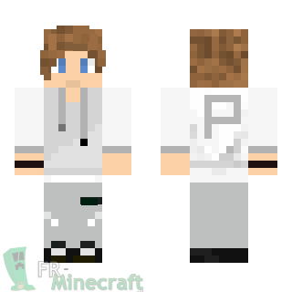 Aperçu de la skin Minecraft Garçon brun sweet blanc