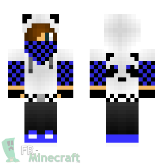 Aperçu de la skin Minecraft Garçon pull panda