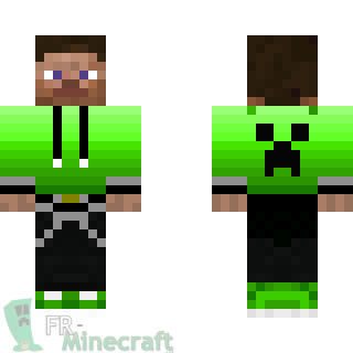 Aperçu de la skin Minecraft Steve gamer