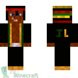 Aperçu de la skin Minecraft Rasta