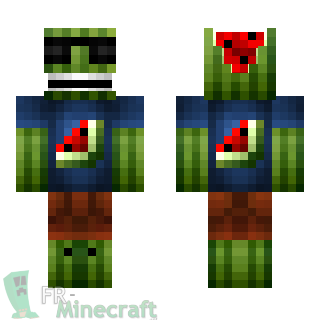 Aperçu de la skin Minecraft Pastéque man