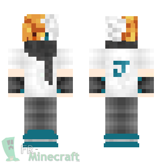 Aperçu de la skin Minecraft Garçon en jean gris