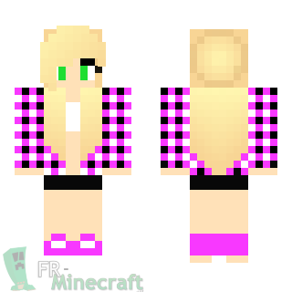 Aperçu de la skin Minecraft Fille cool