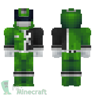 Aperçu de la skin Minecraft Power rangers Spd vert