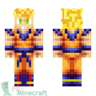 Aperçu de la skin Minecraft Goku Super Saiyan - Dragon Ball Z