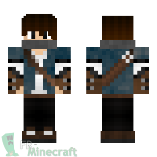 Aperçu de la skin Minecraft Garçon en tenue de chasse