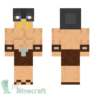 Aperçu de la skin Minecraft Barbare d'élite - Clash Royale