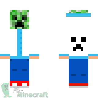 Aperçu de la skin Minecraft Creeper humain