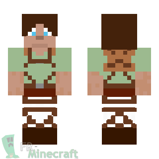 Aperçu de la skin Minecraft Eren Jager - L'attaque des Titans