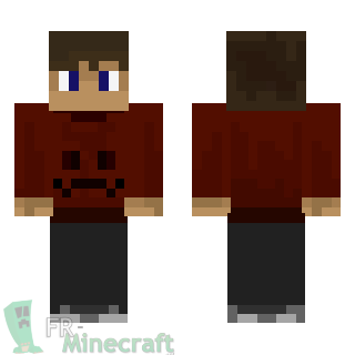 Aperçu de la skin Minecraft Garçon brun