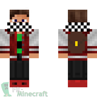 Aperçu de la skin Minecraft Steve cool aventurier 