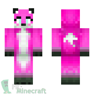 Aperçu de la skin Minecraft Renard rose