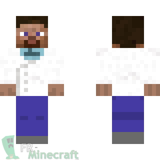 Aperçu de la skin Minecraft Steve Scientifique