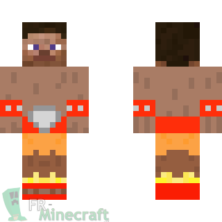 Aperçu de la skin Minecraft Steve Barbare