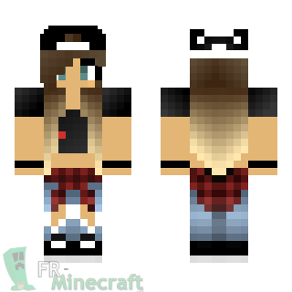 Aperçu de la skin Minecraft Fille Cool