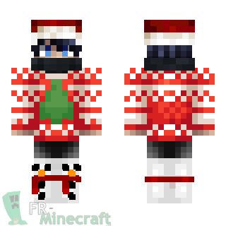 Aperçu de la skin Minecraft Garçon tenue de Noël