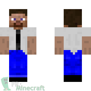 Aperçu de la skin Minecraft Steve employé