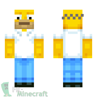 Aperçu de la skin Minecraft Homer Simpson