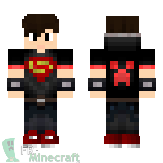 Aperçu de la skin Minecraft Garçon fan de Superman