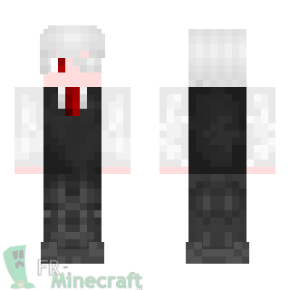 Aperçu de la skin Minecraft Ken Kaneki - Tokyo Ghoul