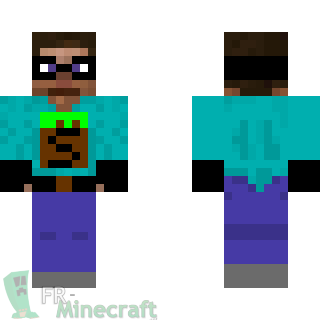 Aperçu de la skin Minecraft Steve héros