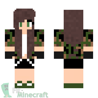 Aperçu de la skin Minecraft Fille militaire