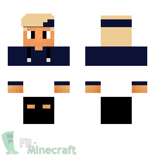 Aperçu de la skin Minecraft Garçon blond