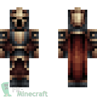 Aperçu de la skin Minecraft Chevalier Noir