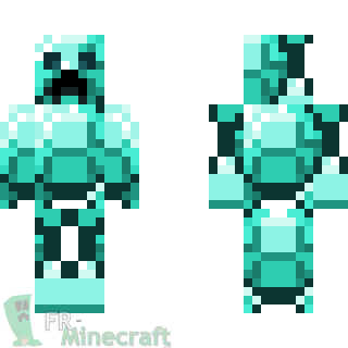 Aperçu de la skin Minecraft Creeper de diamant