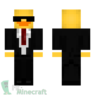 Aperçu de la skin Minecraft Canard en costume